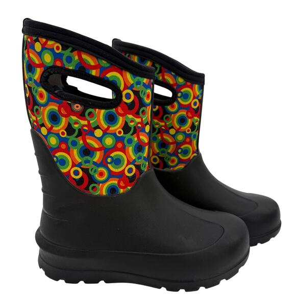 Bogs Youth Neo-Classic Circle Geo Boots Size 3 - Picture 1 of 7